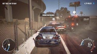 NFS Payback - Abandoned BMW M3 GTR Police Chase with Most Wanted 2005 Pursuit Theme