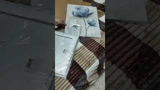 распаковка посылки с постером...