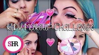 Full Face Using Only Kids Makeup Challenge | Sophie Hannah Richardson