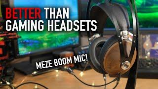 Boom Mic & Headphone Combo - Premium Quality Headset from Meze Audio (Meze Classics 99 & Boom Mic)