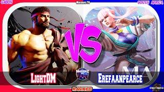 SF6 LightDM (ryu) VS ErefaanPearce (manon) Masterz TV