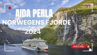 Aidaperla Vlog - 2024 - Norwegens Fjorde - Norwegens Fjorde ab Hamburg - Seetag- Songefjord - 4K