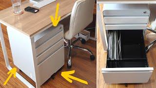 Sleek modern UNDER DESK filing cabinet!