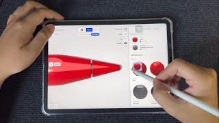 Modeling Apple Pencil 2 on Ipad | Shapr3D