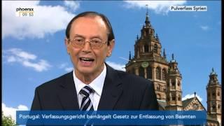 Syrien: Einschätzungen von Prof. Günter Meyer und Prof. Thomas Jäger am 30.08.2013