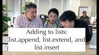 Python standard library: Adding items to lists