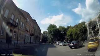 Lviv - city of car crashes. Bad roads are something normal in Ukraine so no wonders there.