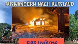 Das Inferno und ein Schock in der Nacht. Kurz vor der Fertigstellung brennt aus technischen Gründen…