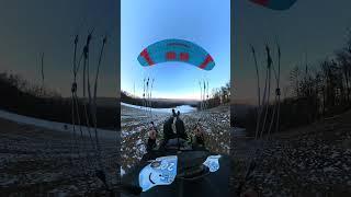 Speedwing Forward Launch 🪂 #paragliding #parapente #gleitschirm #speedflying #winteractivities