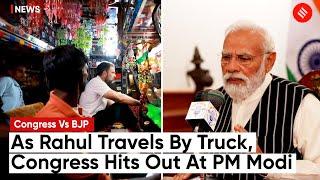 As Rahul Gandhi Travels By Truck From Delhi To Chandigarh, Congress’ “Mann Ki Baat” Swipe At PM Modi