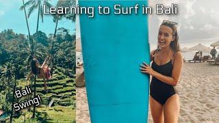 SURFING DISASTER IN BALI: Bali vlog part 1 Canggu and Ubud