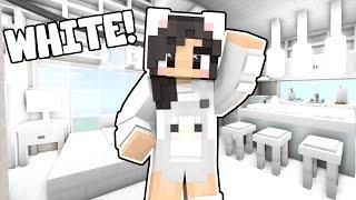 Minecraft But I Can Only Build With WHITE!