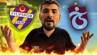 EYÜP VE TRABZONLULAR TRİBÜNDE ATIŞTI ORTAM GERİLDİ ! | Eyüp FK 0-0 Trabzonspor Stad Vlog