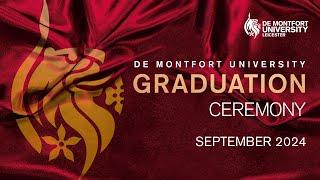 DMU September Graduations 2024: Friday 6 September 2pm