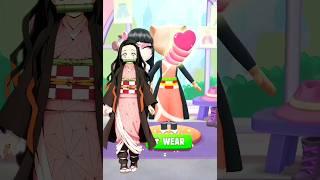 #demonslayer Nezuko Kamado makeover by my talking angela 2#nezukokamado #shorts