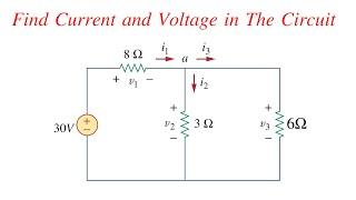 How To Find voltage Drops and Current || KCL || KVL || Circuit Analysis Solved Problem