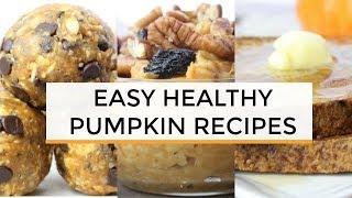 PUMPKIN RECIPES | 6 Easy Healthy Pumpkin BREAKFAST Recipes