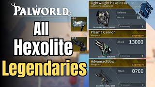 How To Find All Legendary Hexolite Armor & Weapons In Palworld - Complete Guide