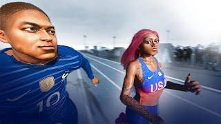 Mbappé VS Female Sprinter [3D SPEED COMPARISON]