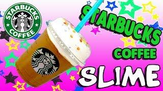 Starbucks coffee slime DIY  ЛИЗУН ИЗ КОФЕ слайм из пва клея как сделать