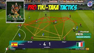 Tiki-taka formation pro tactics | PES 2021