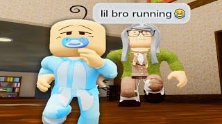 Baby vs Grandma in Roblox...