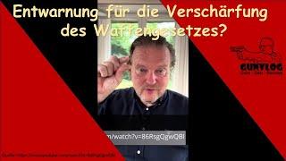 Entwarnung für die Verschärfung des Waffengesetzes?