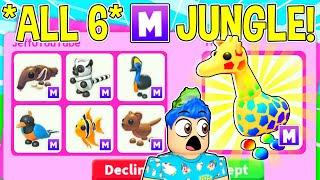 I Traded *ALL 6* MEGA JUNGLE THEME Pets In Adopt Me !! Trading *EVERY* New Jungle Pet (COMPILATION)