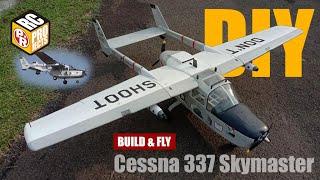How to build Cessna 337 / O-2A Skymaster RC Plane from Depron Foam