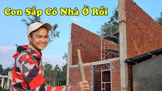 Tiến độ xây nhà Cu Nhỏ bị chậm do Miền Trung mưa bão gần 2 tuần nay