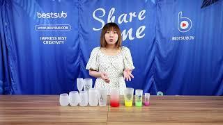 Check BestSub New Sublimation Rainbow Gradient Glassware & Printing Tutorial!