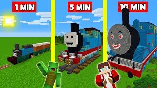 THOMAS THE TANK ENGINE BUILD BATTLE CHALLENGE In Minecraft - NOOB VS PRO - Maizen Mizen Parody