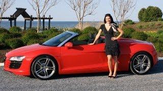 Audi R8 Spyder 2012 Test Drive & Review with Elizabeth Kreft by RoadflyTV