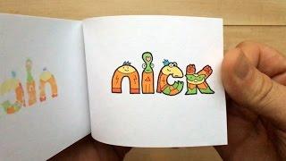 Nickelodeon Flipbooks - Superhero Bumpers 2016