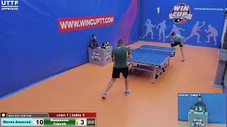 Метла Алексей 3-2 Вавренюк Сергей  Восток 4 WIN CUP 18.10.20 Прямой эфир Зал 1