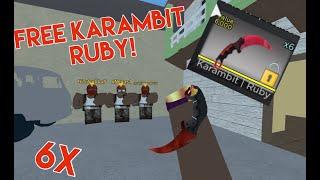 Karambit Ruby GIVEAWAY 6X! (Counter Blox)