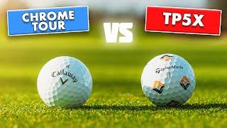 2024 TaylorMade TP5x vs Callaway Chrome Tour | Golf Ball HEAD TO HEAD