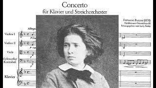 Ferruccio Busoni - Piano Concerto (1878) {12 year old composer!}