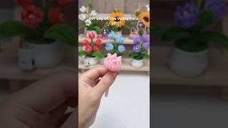 how to make flowers pot with pipe cleaners | lily of the valley making tutorial #pipecleanercraft