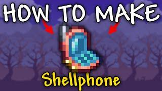 How to Make Shellphone in Terraria 1.4.4.9 | Shellphone Guide