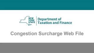 Congestion Surcharge Web File