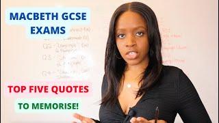 GCSE English Literature Paper 1: TOP FIVE Macbeth Quotes To Learn | 2025 GCSE English Exams Revision