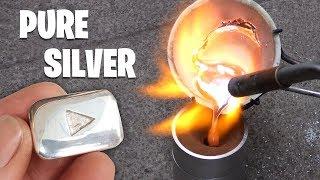 Casting Silver YouTube Play Button