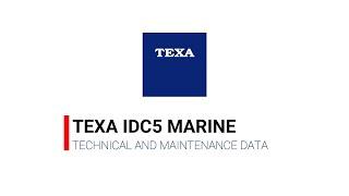 TEXA IDC5 MARINE - TECHNICAL AND MAINTENANCE DATA