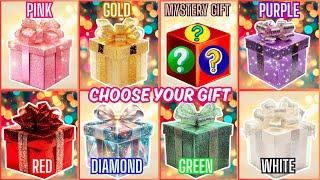 Choose Your Gift 8 Gift Box Challenge Pink, Gold, Mystery, Purple, Red, Diamond, Green or White