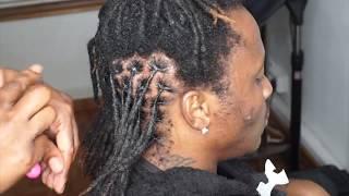 Learn How To • Interlock Dreadlocks Using A Crochet Needle • Loc Maintenance Tutorial