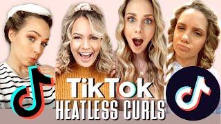 Hairstylist tries TikTok Heatless Curls... AMAZED - Kayley Melissa