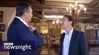 Viktor Yanukovych meets Gabriel Gatehouse - BBC Newsnight