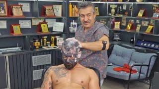 ASMR SKIN CARE AND BEARD SHAVE WITH BARBER MUNUR ONKAN