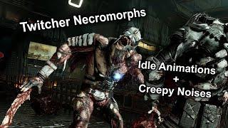 Twitcher Necromorph  Creepy Idle Animations and Noises  (Dead Space Remake)